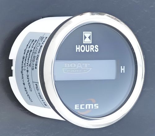 Счетчик моточасов цифровой ECMS для лодочного мотора черный купить