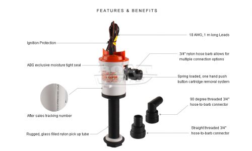 Аэратор вертикальный Seaflo 800GPH