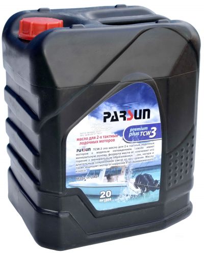 Масло PARSUN TCW3 Premium Plus для двухтактных лодочных моторов 20 л.