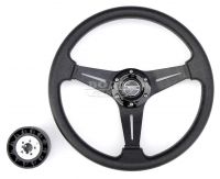 Руль PRETECH HD-5125D 350 мм черный