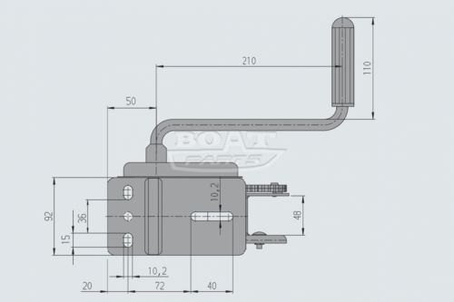 Лебедка Compact Typ 450 с тормозом, нагрузка 450 кг