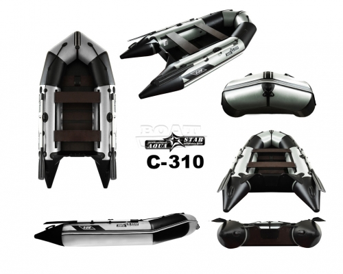 Надувная лодка AquaStar С-310 белая