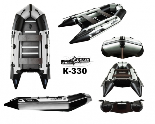 Надувная лодка AquaStar K-330 белая