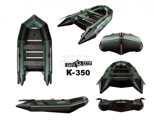 Надувная лодка AquaStar K-350 зеленая