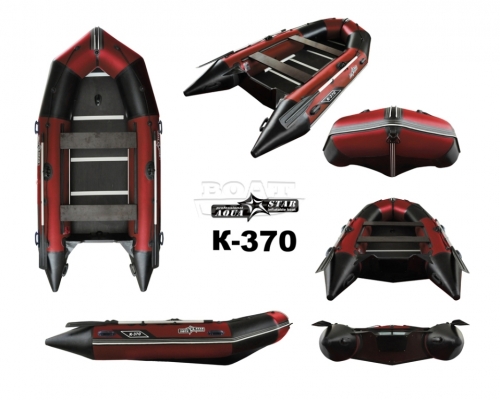 Надувная лодка AquaStar K-370 красная