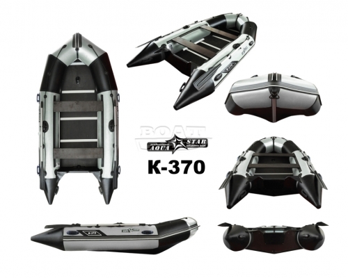 Надувная лодка AquaStar K-370 белая 
