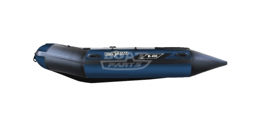 Надувная лодка AquaStar K-400 синяя
