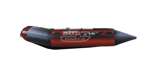 Надувная лодка AquaStar K-400 красная