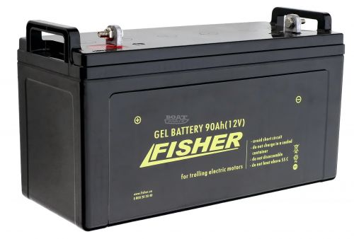 Электромотор Fisher 32 + аккумулятор Gel 90Ah