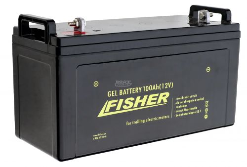 Электромотор Fisher 36 + аккумулятор Gel 100Ah