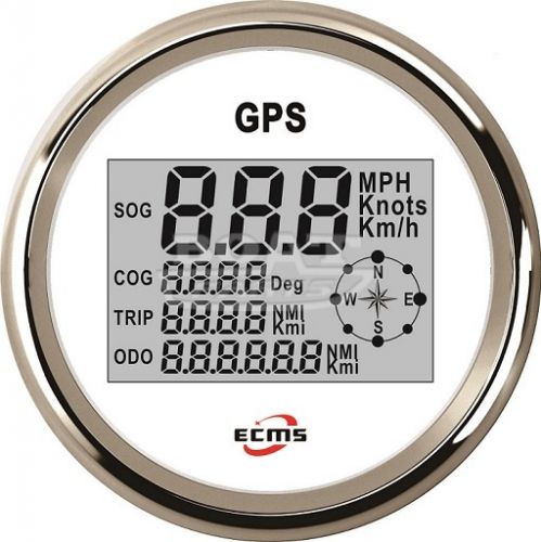 GPS спидометр цифровой ECMS белый купить в Киеве 