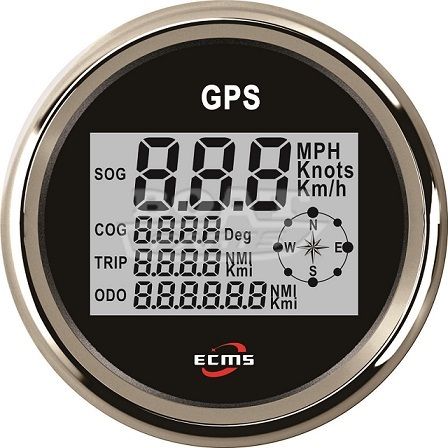 GPS спидометр мультиэкран ECMS (черный) 