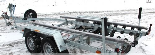 Лодочный двухосный прицеп для перевозки лодок до 6.3 м
