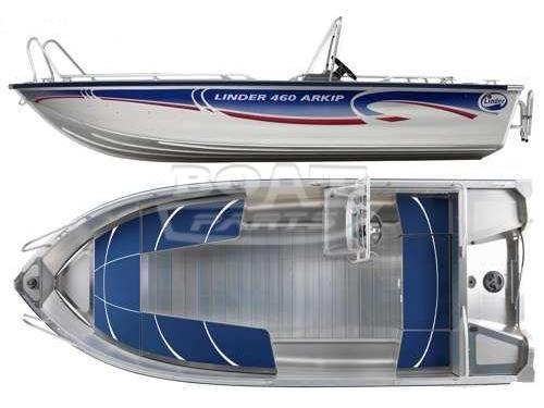 Катер алюминиевый Linder ARKIP 460 - алюминиевые лодки и катера - Линдер Аркип 460 - boat-parts.com.ua 