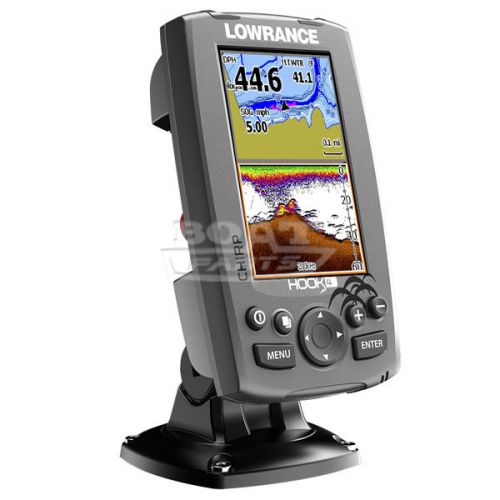 Эхолот картплоттер Lowrance HOOK 4 - эхолот Лоуренс хук 4 - эхолоты в ассортименте в Киеве с доставкой - эхолоты в рассрочку - boat-parts.com.ua