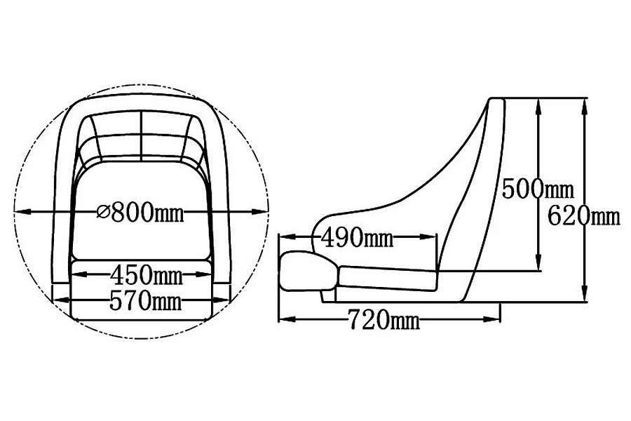 Кресло MI-SD51 система FLIP UP