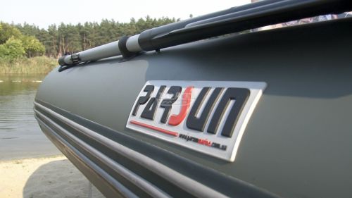 Надувная лодка Parsun 300 зеленая широкий привальник