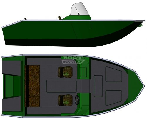 Алюминиевая лодка PowerBoat Fisher XL