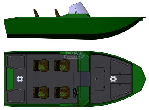 Алюминиевая лодка PowerBoat Fisher L 2C