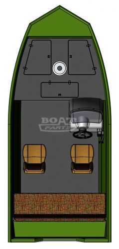 PowerBoat Fisher M 1C алюминиевая одноконсольная лодка 