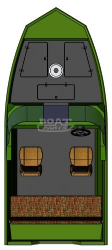 PowerBoat Fisher M 2C алюминиевая двухконсольная лодка 