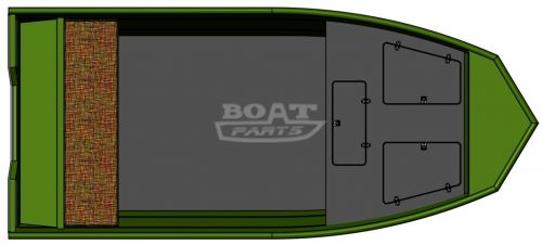 Лодка алюминиевая PowerBoat PB420 под румпель