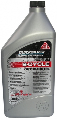 Масло для двухтактных двигателей QuickSilver Marine TC-W3 (1 л.) 