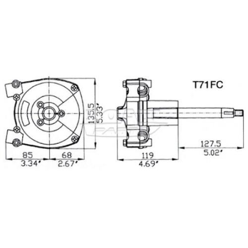 Рулевой редуктор T71 FC