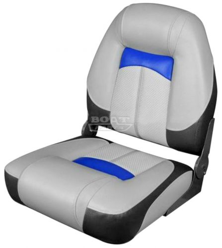 Сиденье Premium High Back Серый/Уголь/Синий