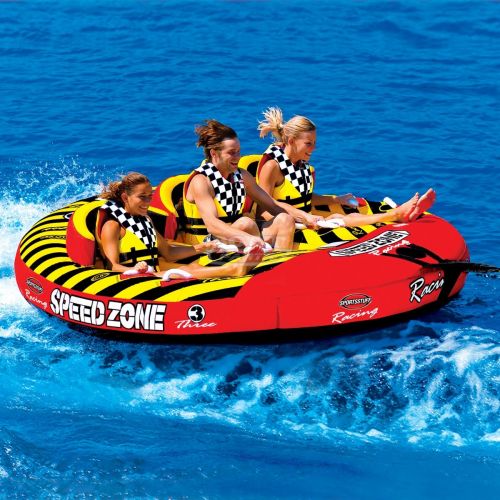Водный аттракцион Sportsstuff Speedzone 3 купить - плюшка трехместная для катания на воде - таблетка для воды - ватрушка для катания по воде 