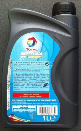 Масло для лодочных моторов 2-х тактное Total Neptuna TC-W3 - масло двухтактное для лодочного мотора купить в Киеве - масло tc-w3 купить на boat-parts.com.ua - масло для лодочного мотора mercury yamaha suzuki parsun