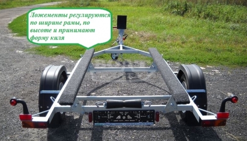 Прицеп для перевозки лодок до 3,6 м эконом 