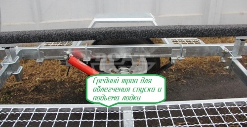 Прицеп для перевозки лодок до 4.7 м   