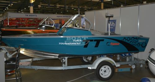 Катер алюминиевый TUNA UMS 460 DC AL TT - Тюна 460 ТТ - алюминиевые лодки и катера Tuna - TUNA 460TT - boat-parts.com.ua - ums 460 tt