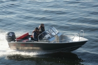 Катер алюминиевый TUNA 450 DC AL - Умс 450 Тюна - алюминиевые лодки и катера Tuna - boat-parts.com.ua - ums 450 dc al