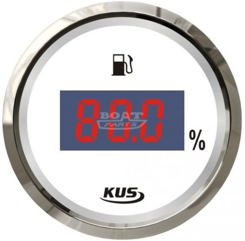 Датчик уровня топлива Wema (Kus) цифровой белый - приборы  для катера - Fuel level sensor (Kus) White - приборы в катер Вема купить - датчик топлива Wema для лодочного мотора - boat-parts.com.ua - датчик топлива wema kus для катера 