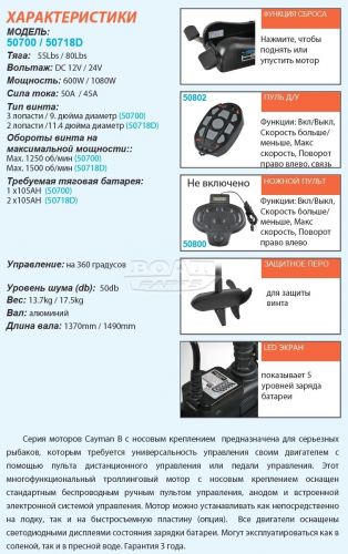 Электромотор Haswing Cayman B 55Lbs
